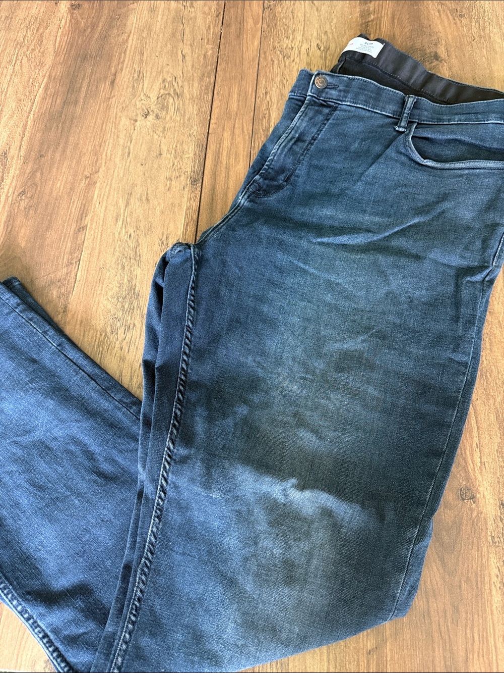 Old Navy Men's Dark Blue Slim Straight Jeans